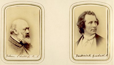Portraits of John Phillip and Frederick Goodall by English Photographer
